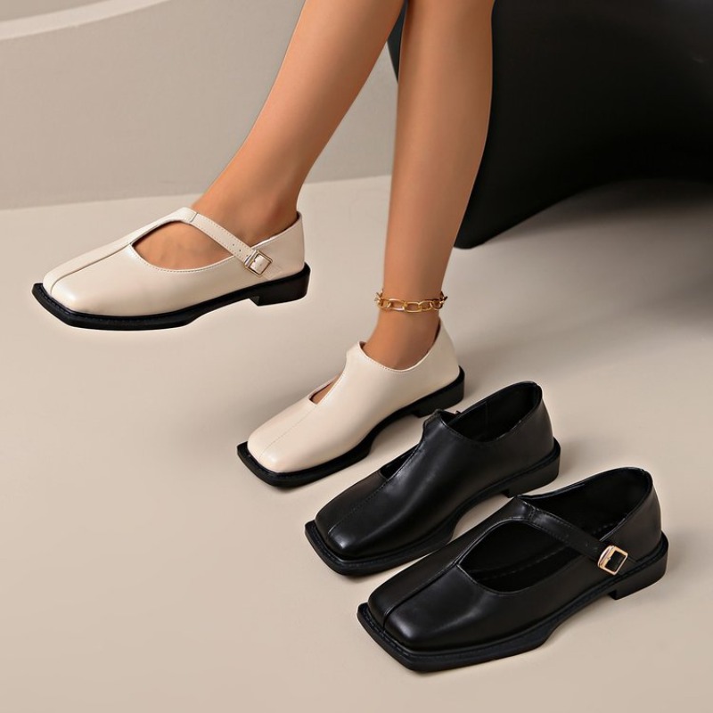 Shoes For Women Flats - Comemore Retro Loafers Women's Autumn Fashion