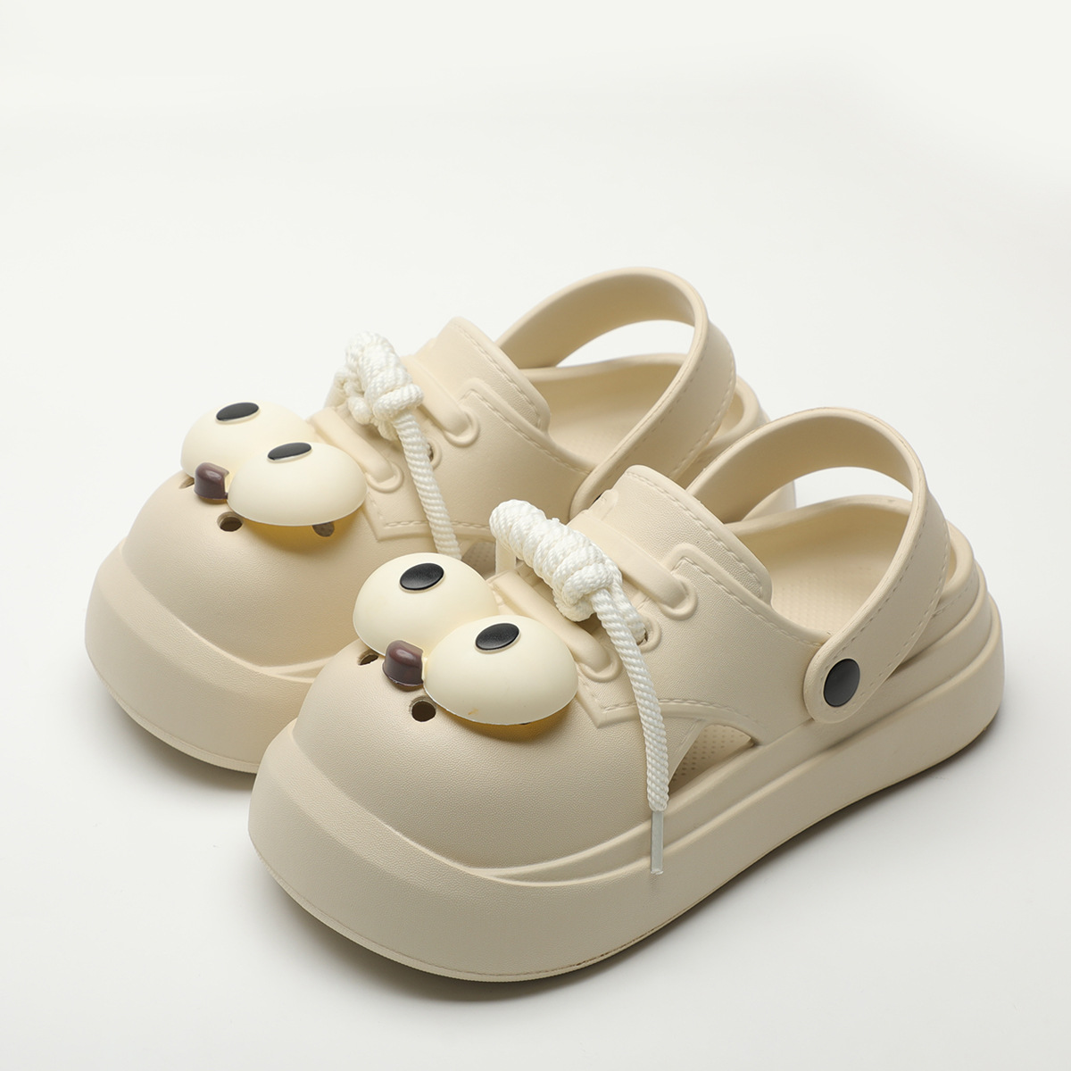 Women'S Shoes Big Feet - Cute DIY Big Eyes Fashion Clogs
