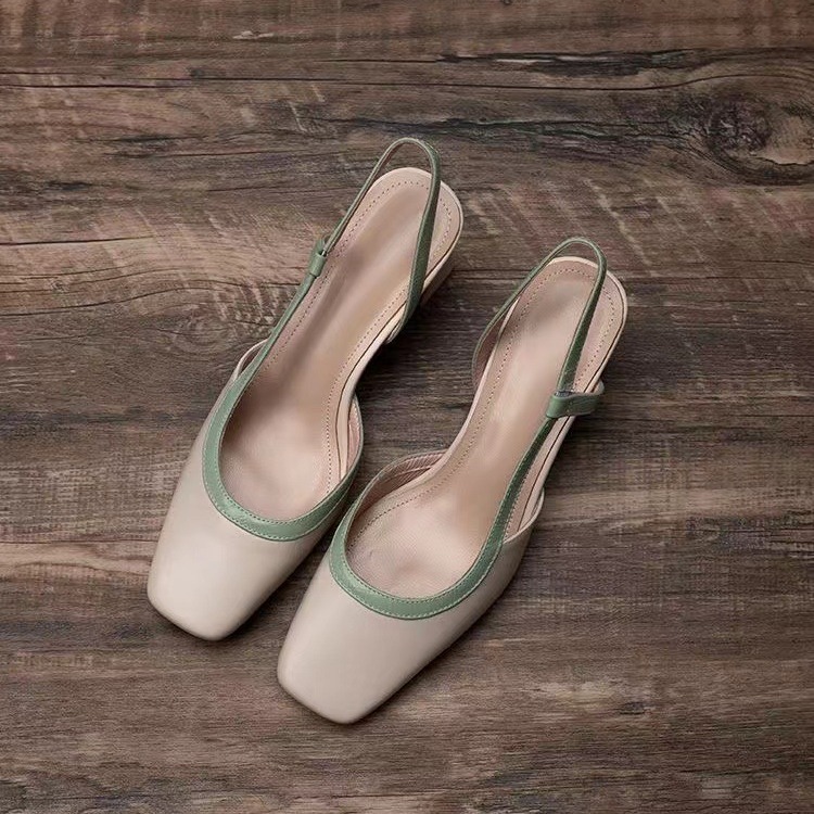 Women'S Shoes Veja - Fashion Square Toe Thick Heel Women