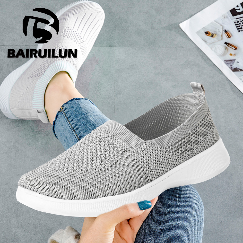 Summer Women Shoes Knitted Soc - Women Shoes Skechers avaliação e preço