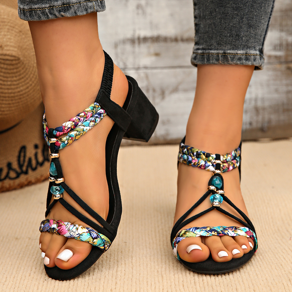 Plus Size 42 Bohemian Beaded S - Women'S Shoes Veja avaliação e preço