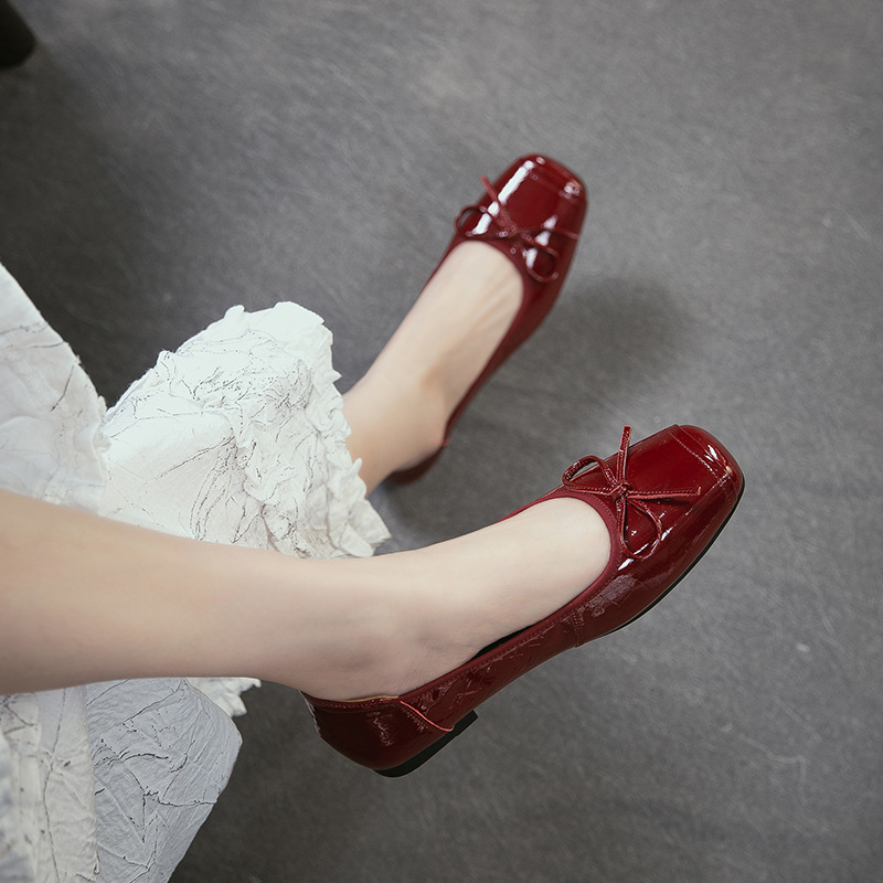 Genuien Leather Round Toe Low  - Women Shoes Japanese Brand avaliação e preço