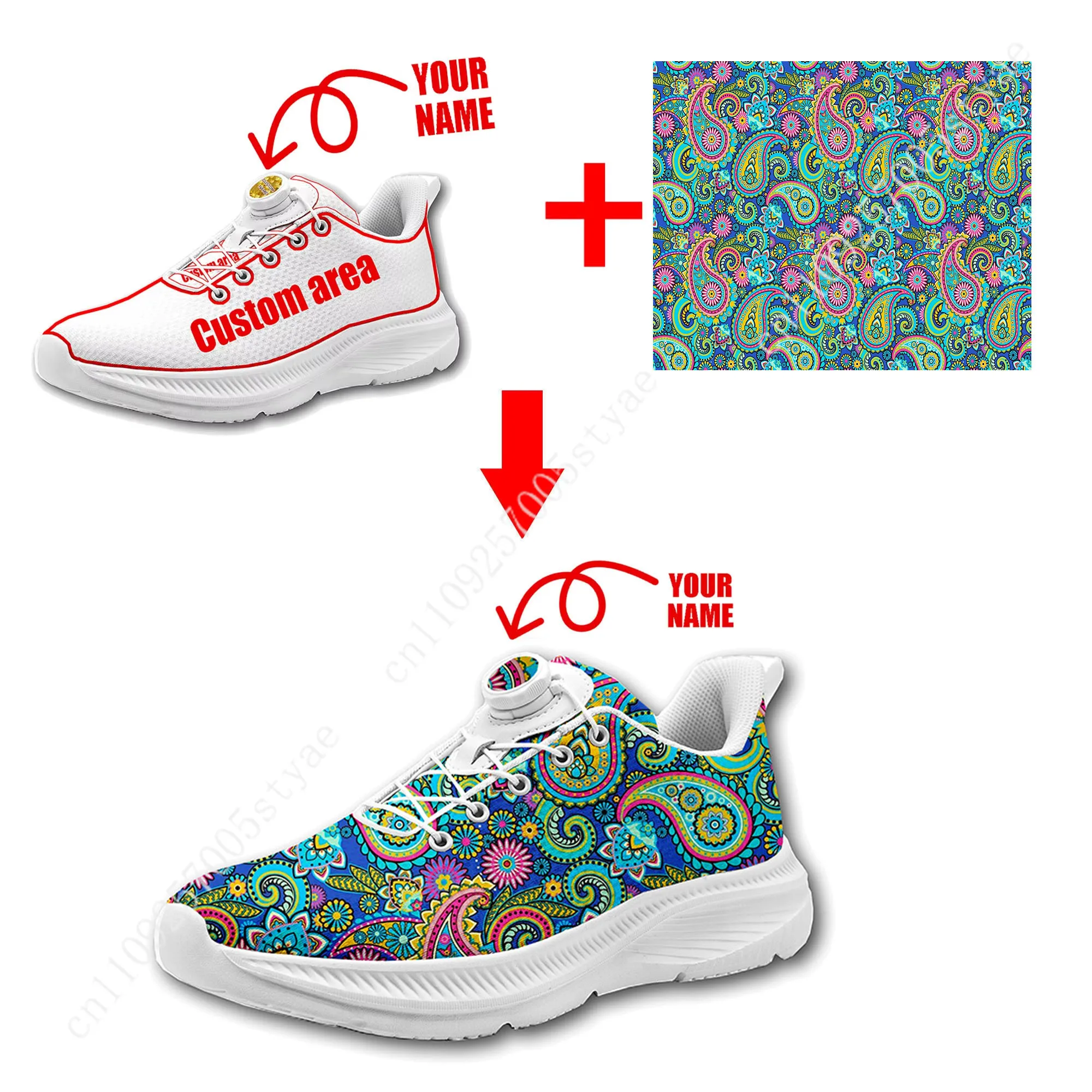 Bohemian Mandala Floral Print  - Women Shoes For Walking avaliação e preço
