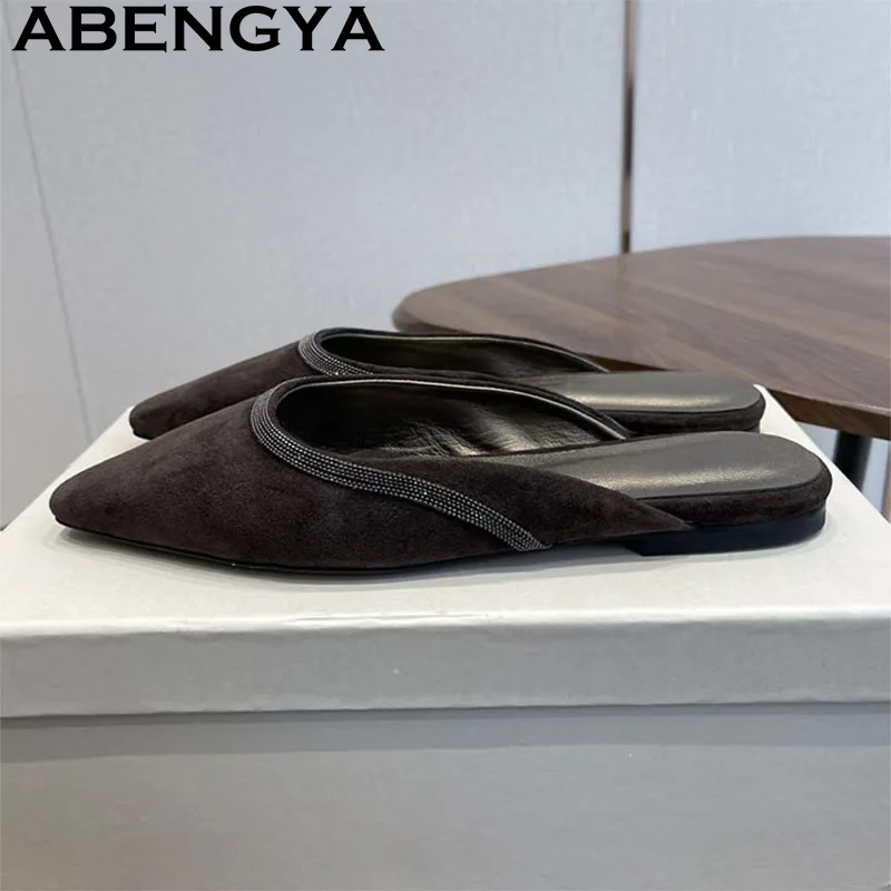 High Quality Suede Leather Poi - Women Shoes For Walking avaliação e preço