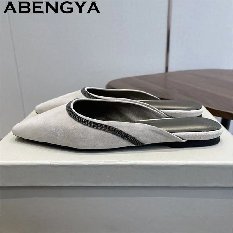 High Quality Suede Leather Poi - Women Shoes For Walking avaliação e preço