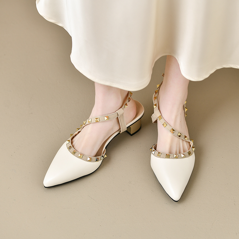 Women Shiny Back Buckle Strap  - Women'S Shoes Trendy avaliação e preço