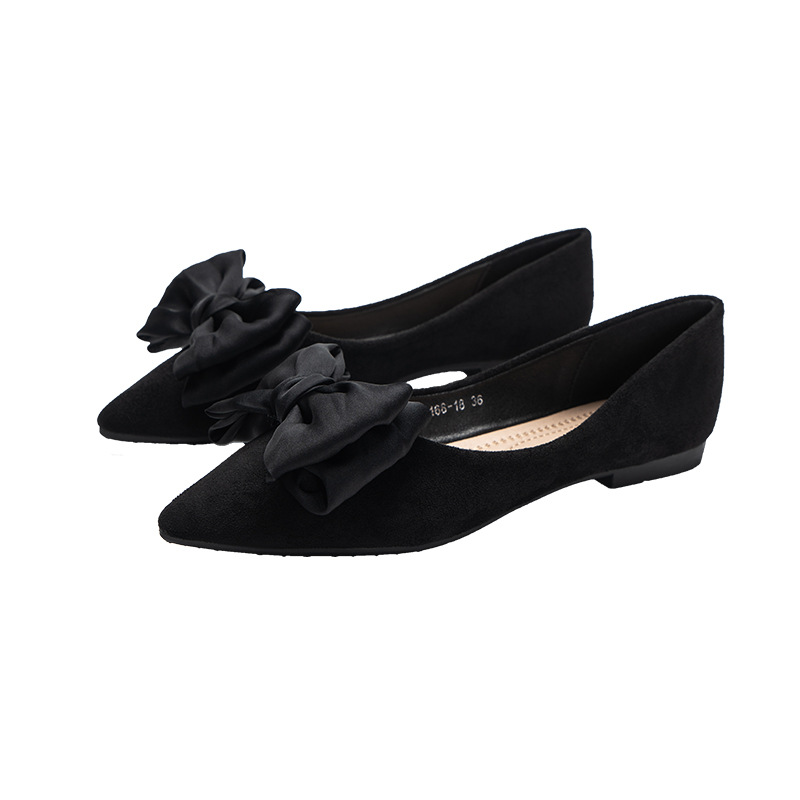Silk Bowknot Flats Women Flock - Shoes For Women Flats avaliação e preço