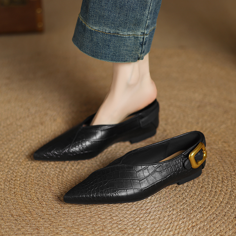 2026 New Spring Trend Genuine  - Shoes For Women Flats avaliação e preço
