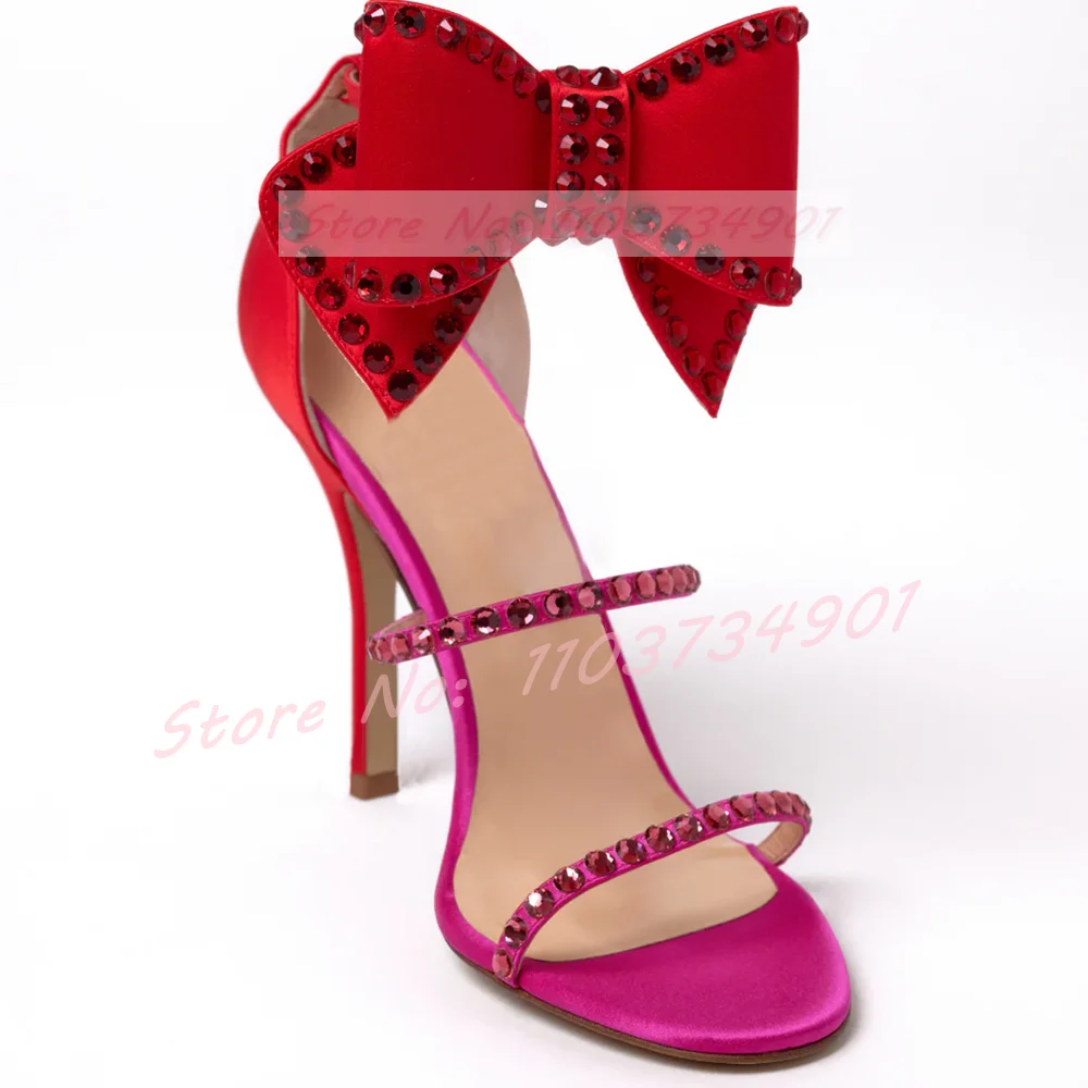 Butterfly-knot Crystals Clear  - Women'S Shoes Trendy avaliação e preço