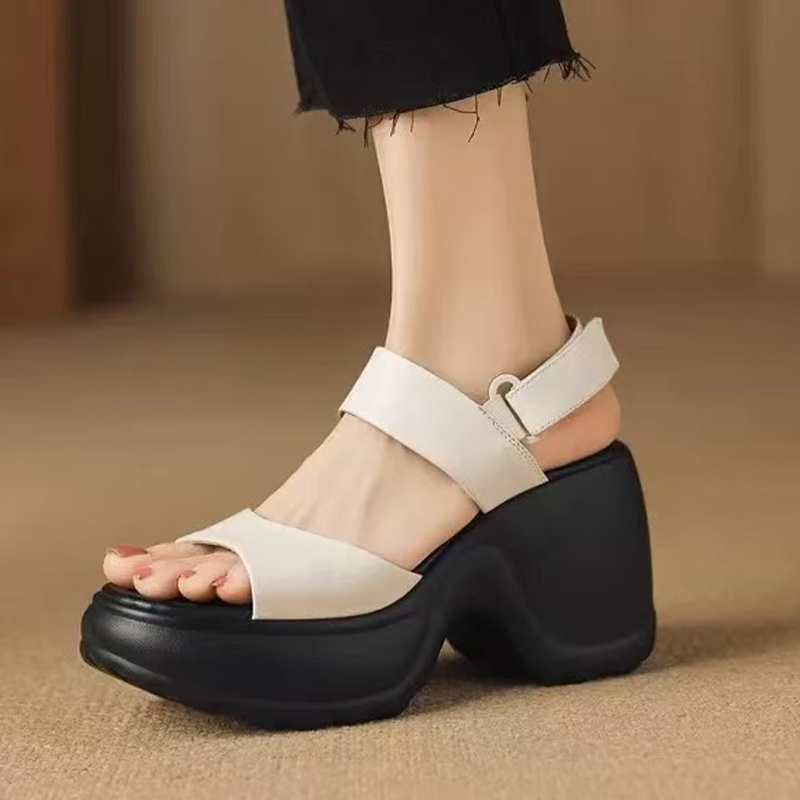 High Heels Women's Sandals Pla - Women Shoes For Walking avaliação e preço