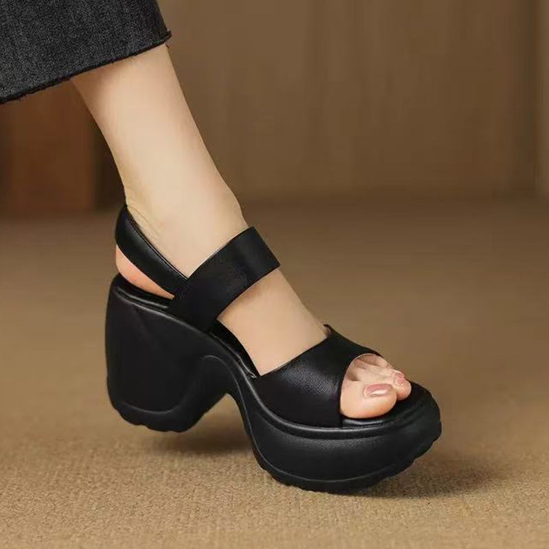 High Heels Women's Sandals Pla - Women Shoes For Walking avaliação e preço