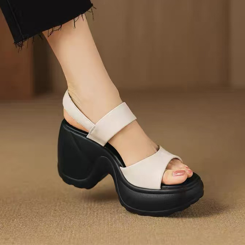 High Heels Women's Sandals Pla - Women Shoes For Walking avaliação e preço