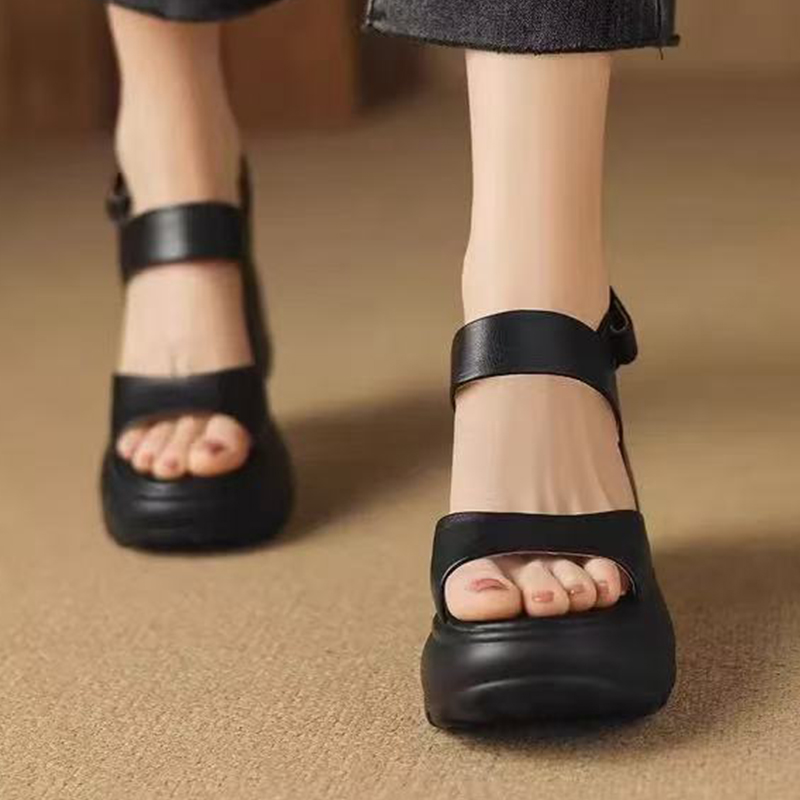 High Heels Women's Sandals Pla - Women Shoes For Walking avaliação e preço