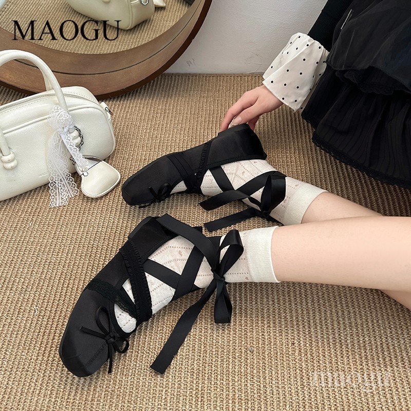 Women's Lace-Up Ballet Flats S - Shoes For Women Flats avaliação e preço