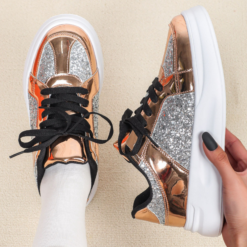 Fashion Sequin Shoes Women Cas - Women Shoes For Walking avaliação e preço