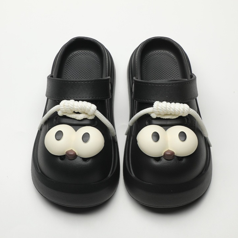 Cute DIY Big Eyes Fashion Clog - Women'S Shoes Big Feet avaliação e preço