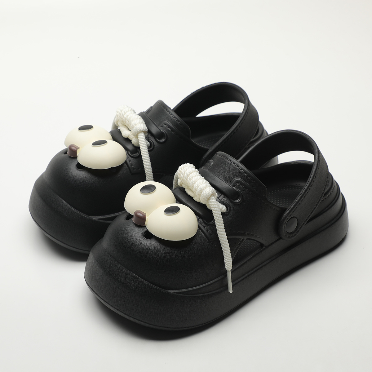 Cute DIY Big Eyes Fashion Clog - Women'S Shoes Big Feet avaliação e preço