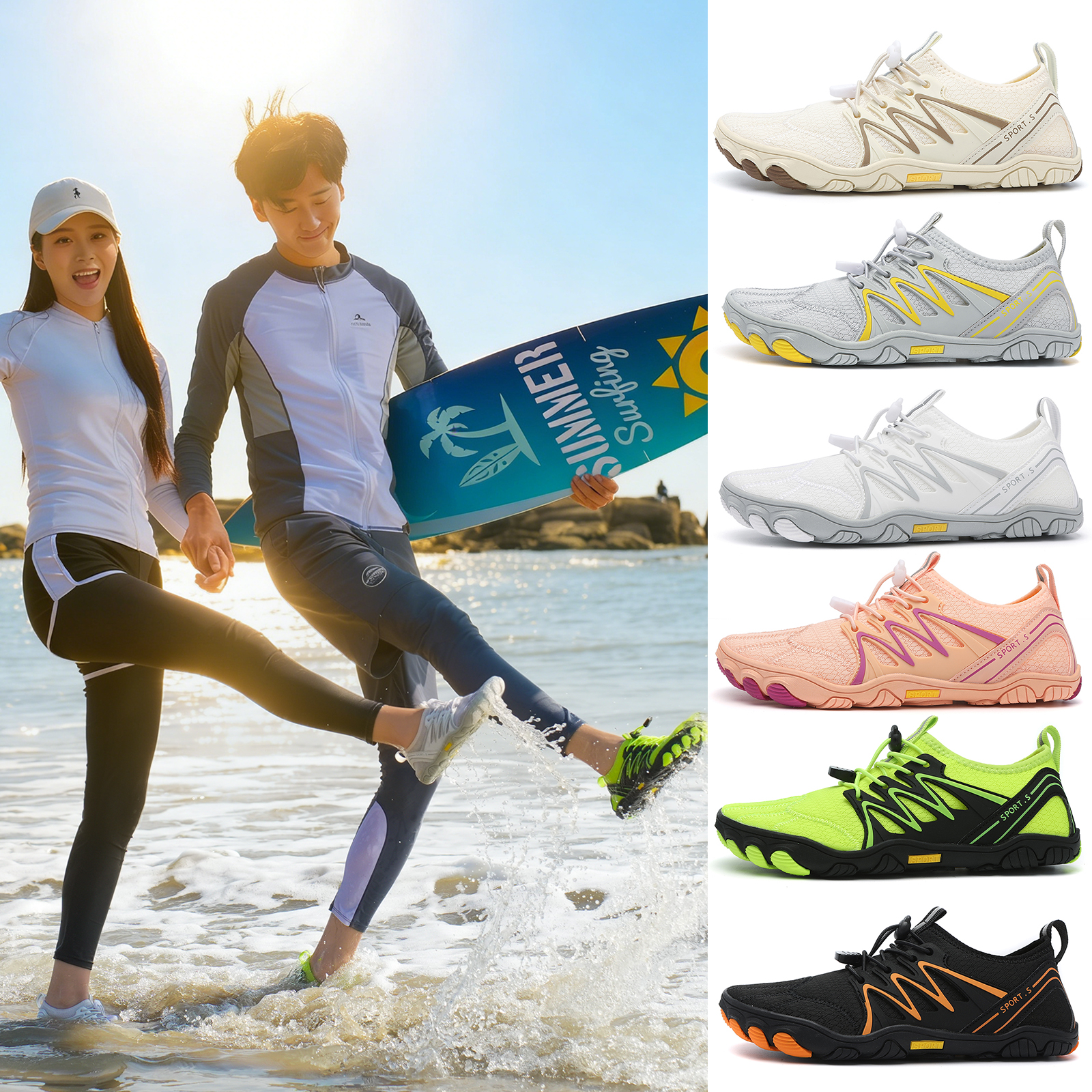 Unisex Water Shoes Men Women Q - Women'S Shoes Professional avaliação e preço