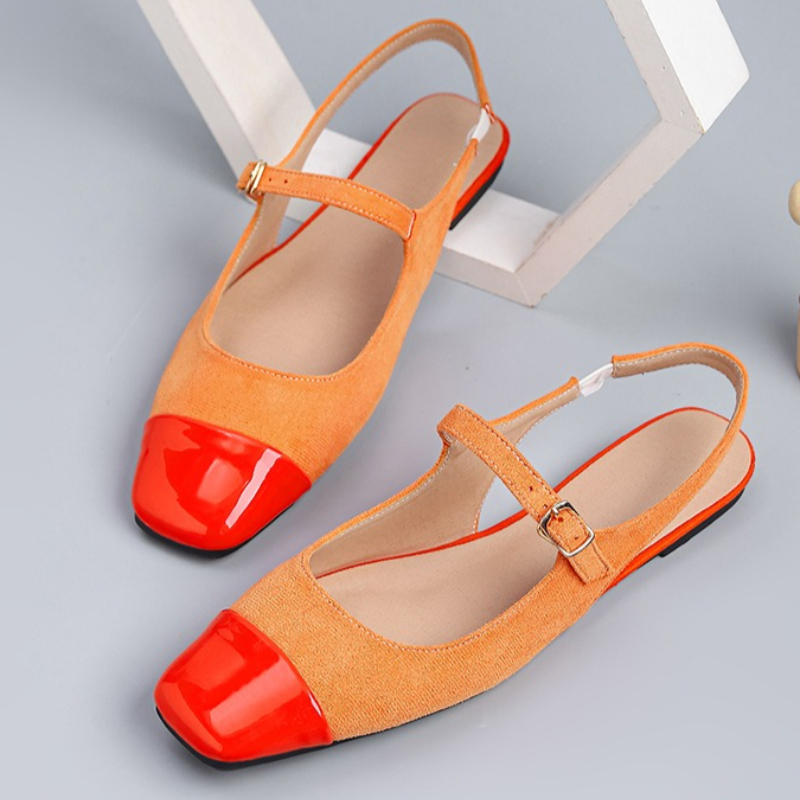 Novelty Suede Splicing Mixed C - Shoes For Women Flats avaliação e preço