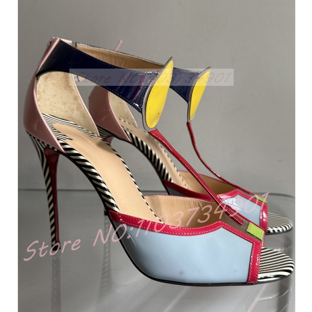 Mixed Colors Roman Sandals Wom - Women'S Shoes Trendy avaliação e preço