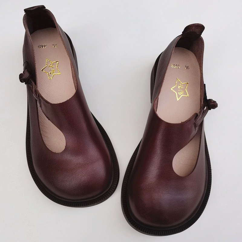 Careaymade-Genuine leather big - Women'S Shoes avaliação e preço