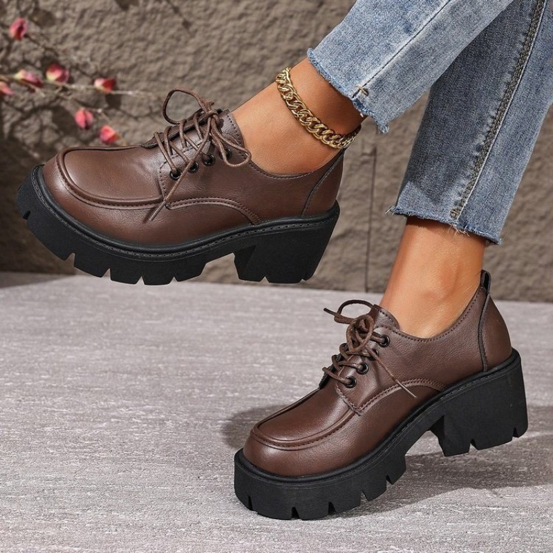 Large Size Thick-soled Loafers - Women'S Shoes Professional avaliação e preço