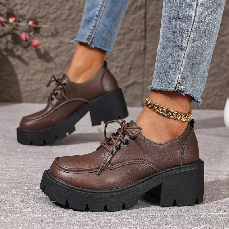 Large Size Thick-soled Loafers - Women'S Shoes Professional avaliação e preço