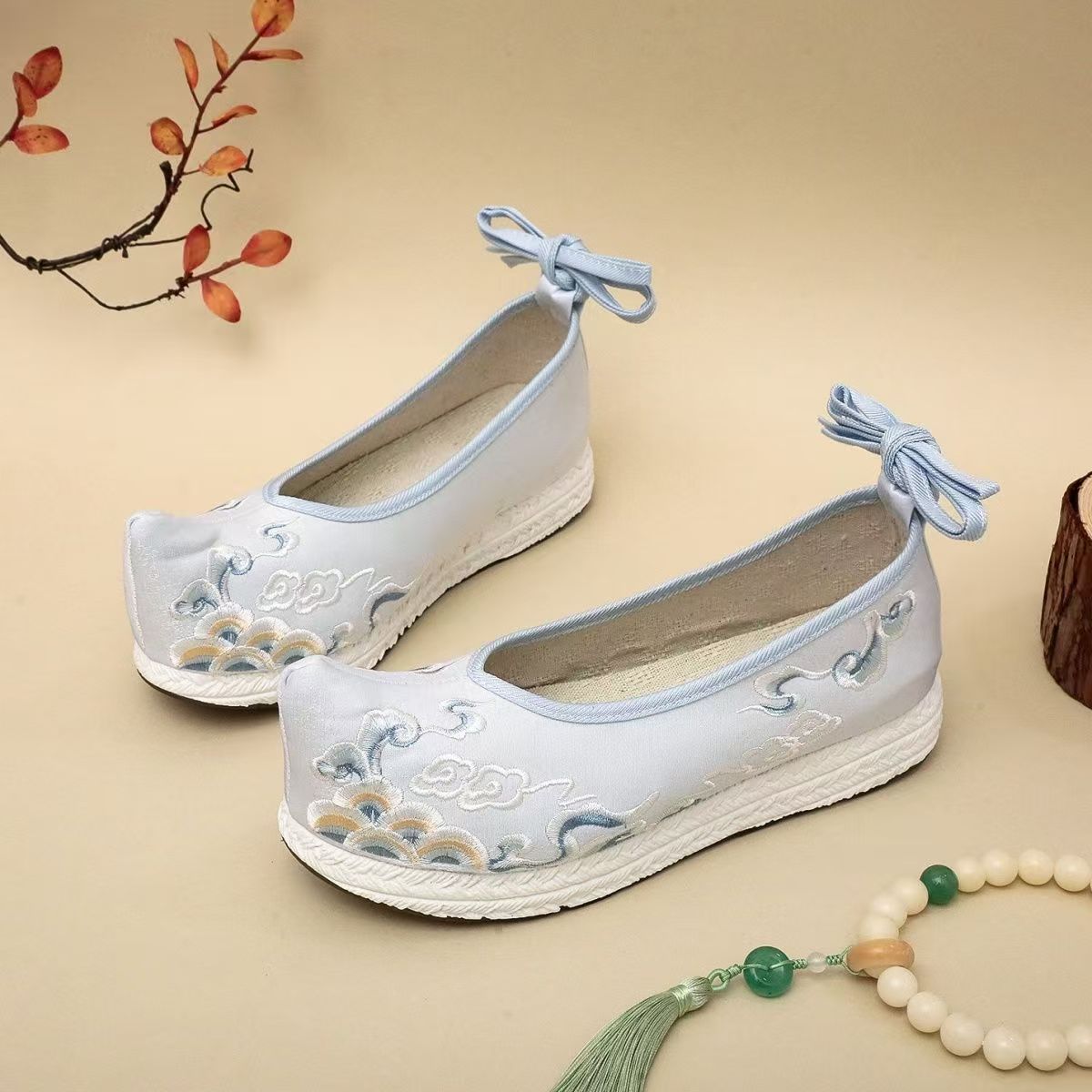 Woman Big Size Embroidered Han - Women'S Shoes Big Feet avaliação e preço