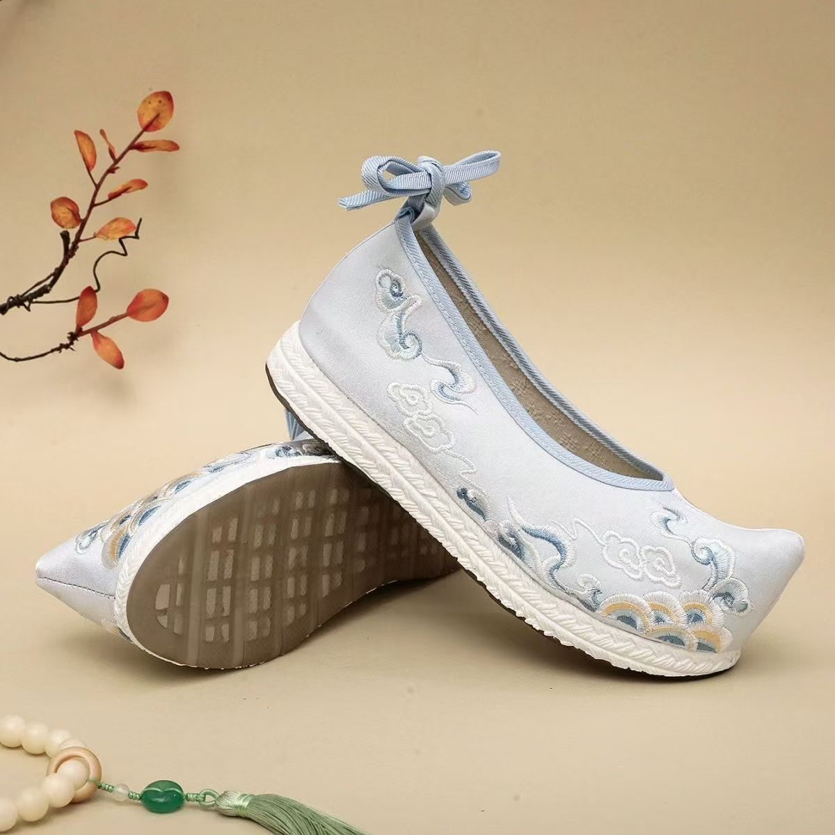 Woman Big Size Embroidered Han - Women'S Shoes Big Feet avaliação e preço