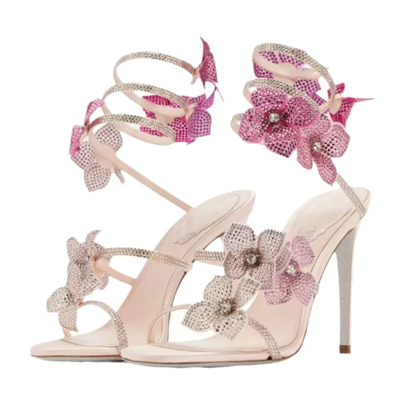 Eilyken Sexy CRYSTAL Flower Th - Women'S Shoes Veja avaliação e preço