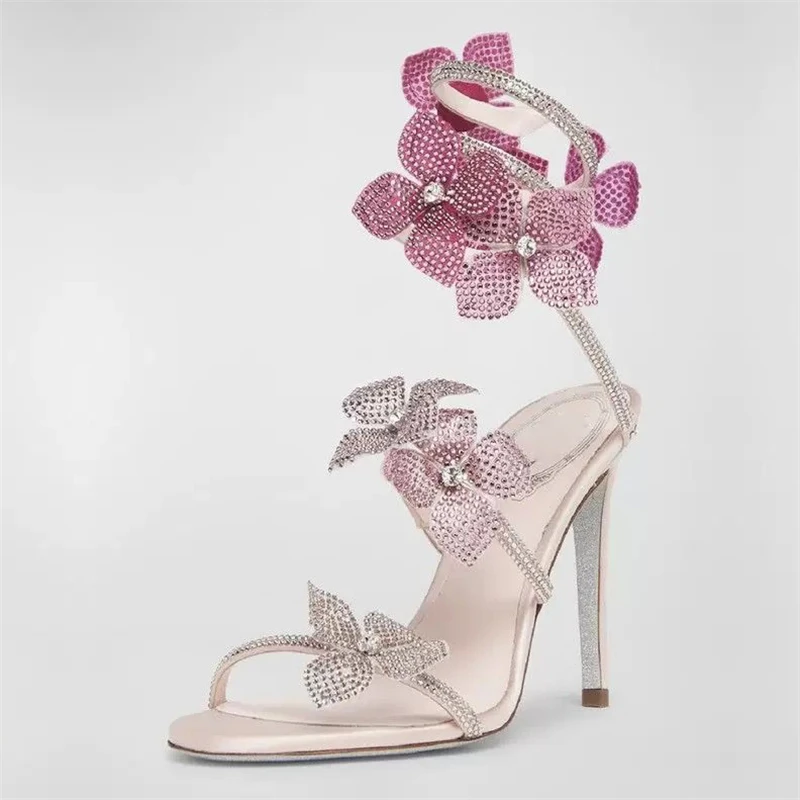 Eilyken Sexy CRYSTAL Flower Th - Women'S Shoes Veja avaliação e preço
