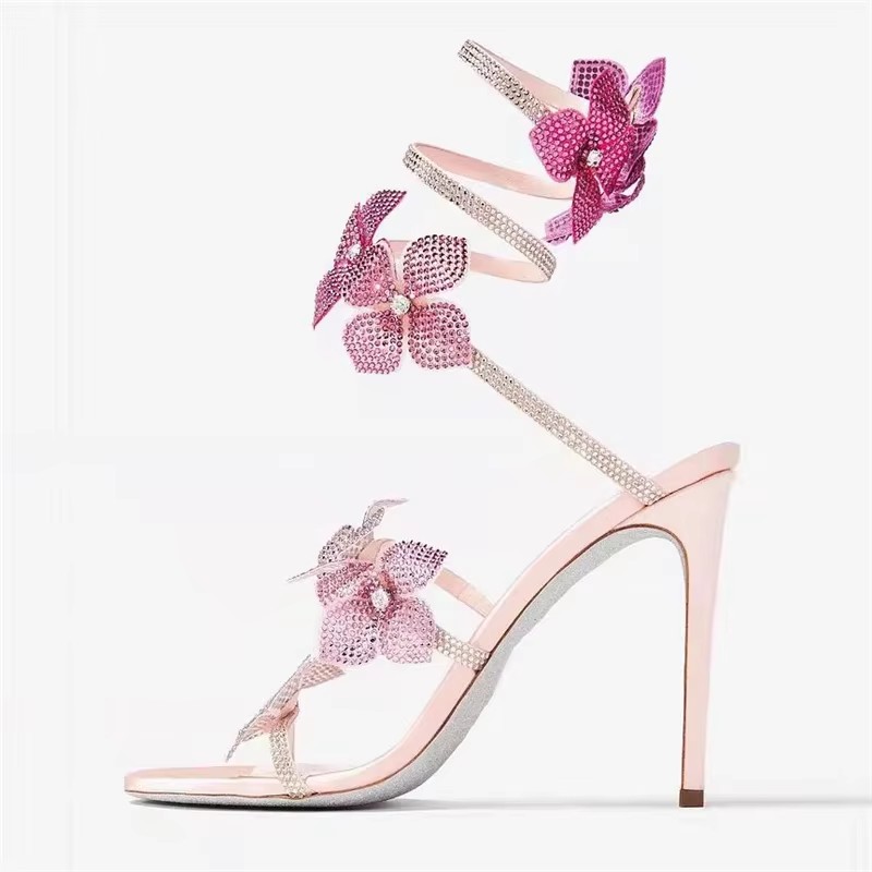 Eilyken Sexy CRYSTAL Flower Th - Women'S Shoes Veja avaliação e preço