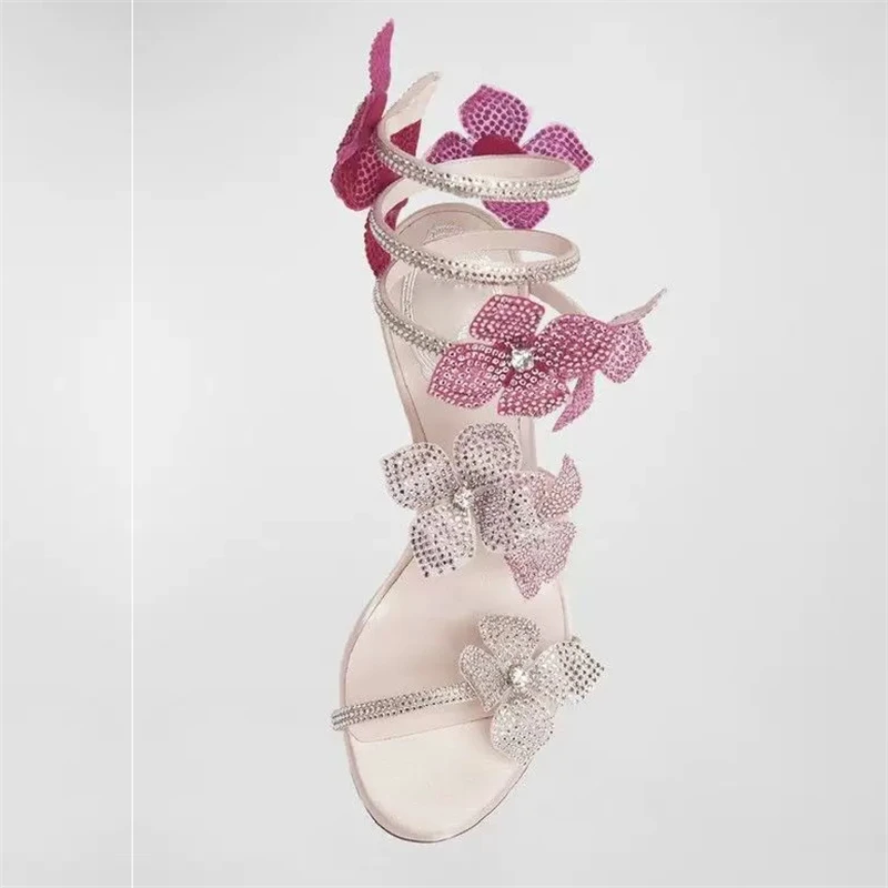 Eilyken Sexy CRYSTAL Flower Th - Women'S Shoes Veja avaliação e preço
