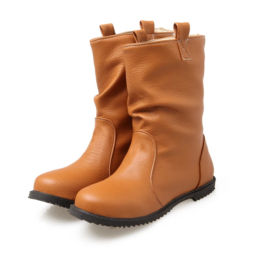 2017 Botas Mujer Winter Boots  - Women'S Shoes Big Feet avaliação e preço