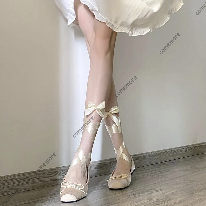 Women's Satin Ribbon Tie Balle - Shoes For Women Flats avaliação e preço