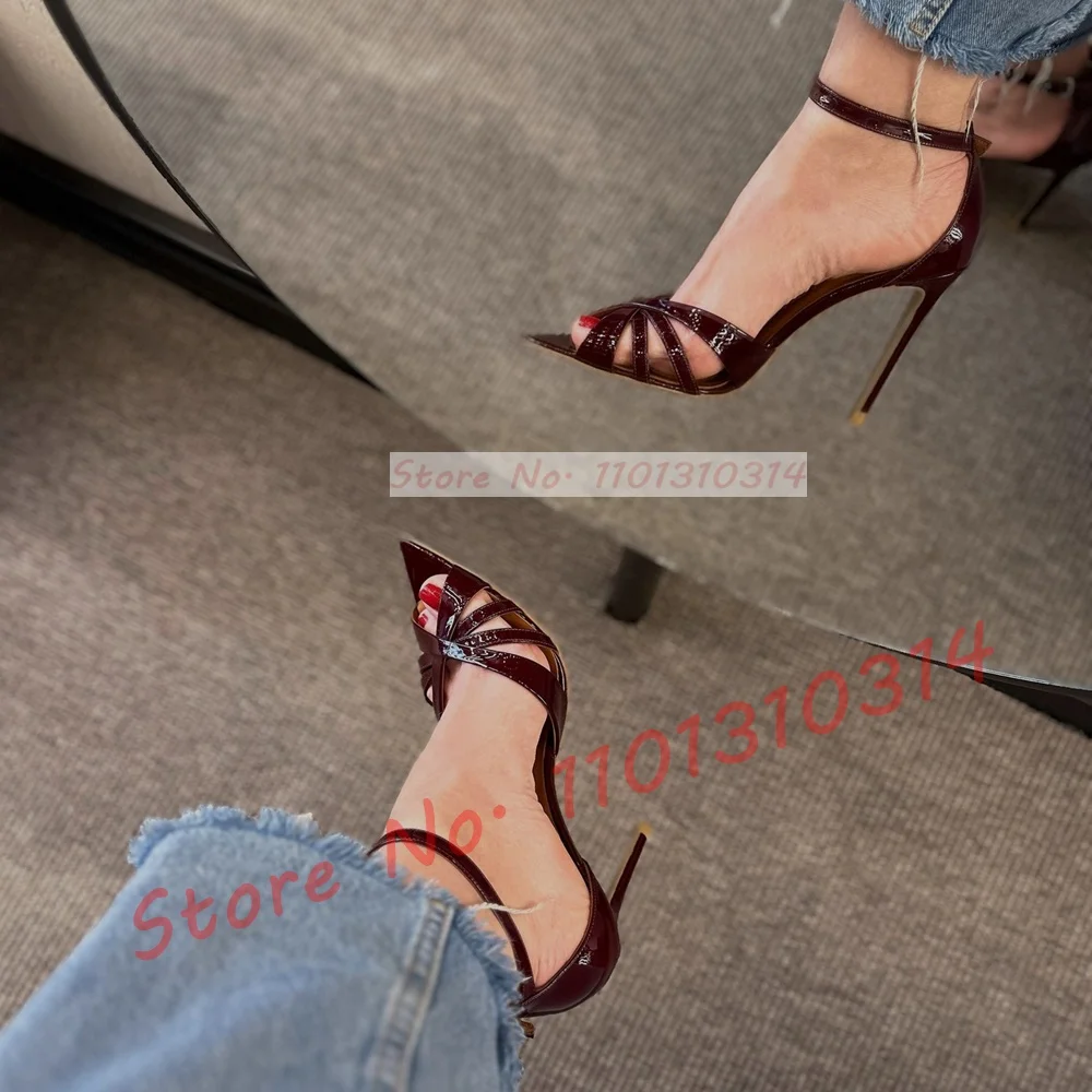 Nude Cross Strap High Heels Sa - Women'S Shoes Trendy avaliação e preço