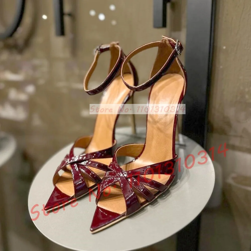 Nude Cross Strap High Heels Sa - Women'S Shoes Trendy avaliação e preço