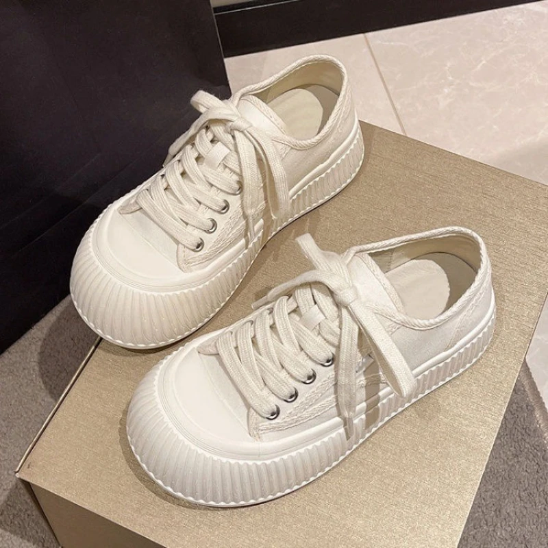 Round Toe Thick Bottom White S - Women'S Shoes Trendy avaliação e preço