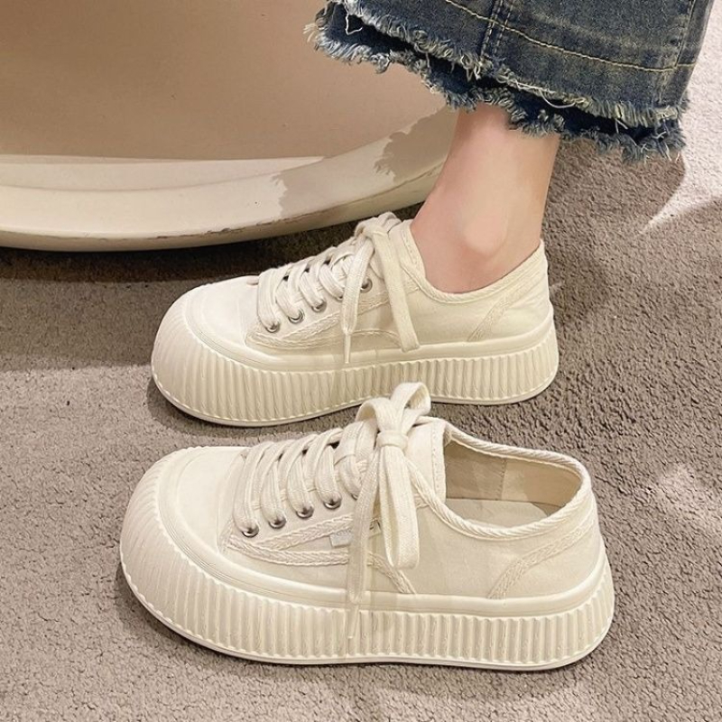 Round Toe Thick Bottom White S - Women'S Shoes Trendy avaliação e preço