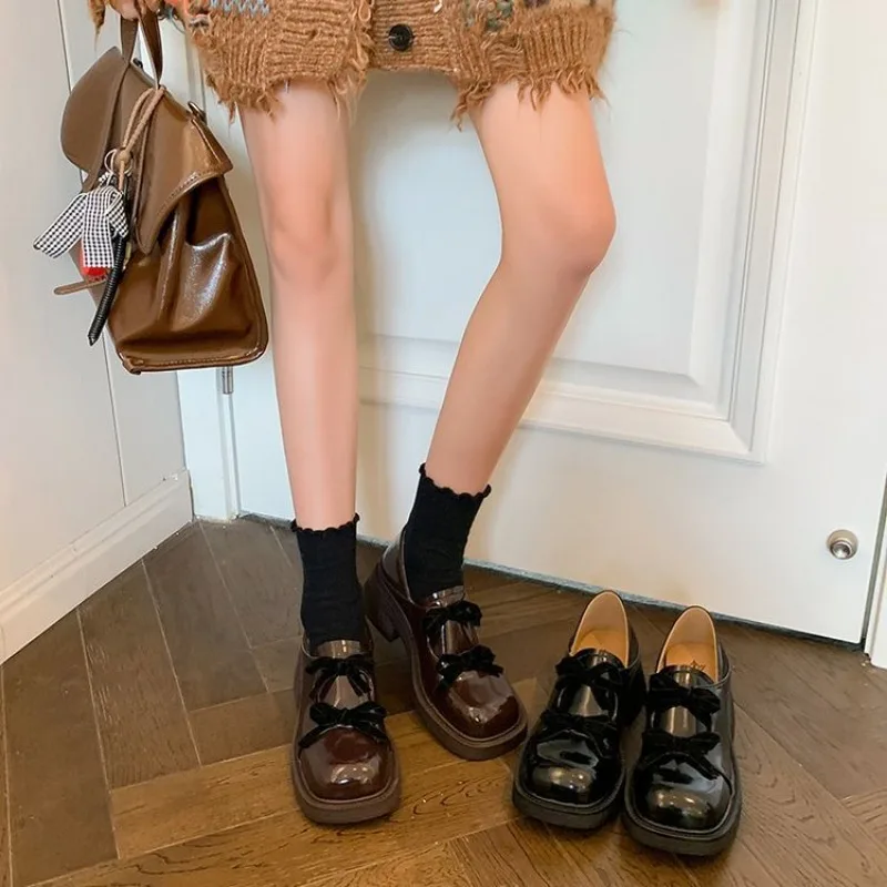 With Bow Loafers Shoes for Wom - Women Shoes Japanese Brand avaliação e preço