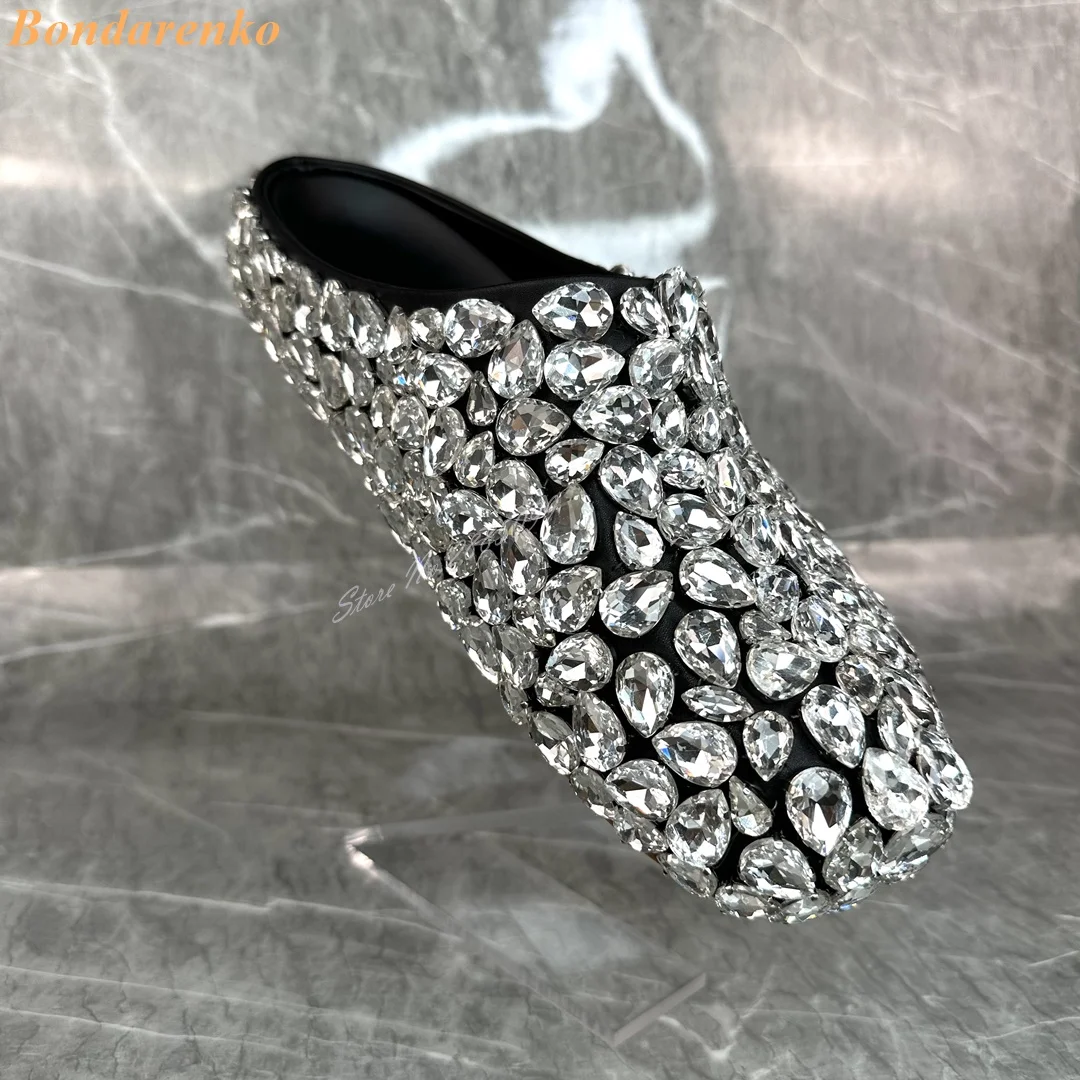 Stud Gem Slip On Sandals Women - Women'S Shoes Big Feet avaliação e preço