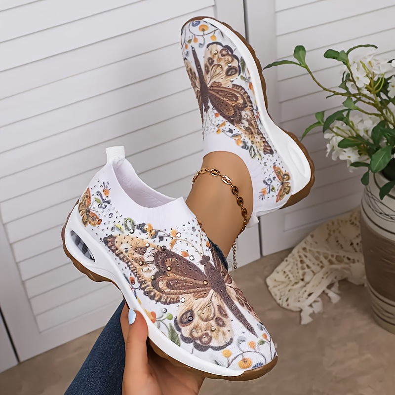Women's Butterfly Rhinestone S - Women Shoes For Walking avaliação e preço