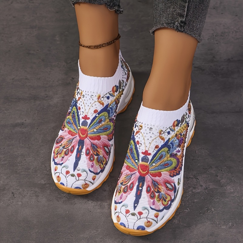 Women's Butterfly Rhinestone S - Women Shoes For Walking avaliação e preço