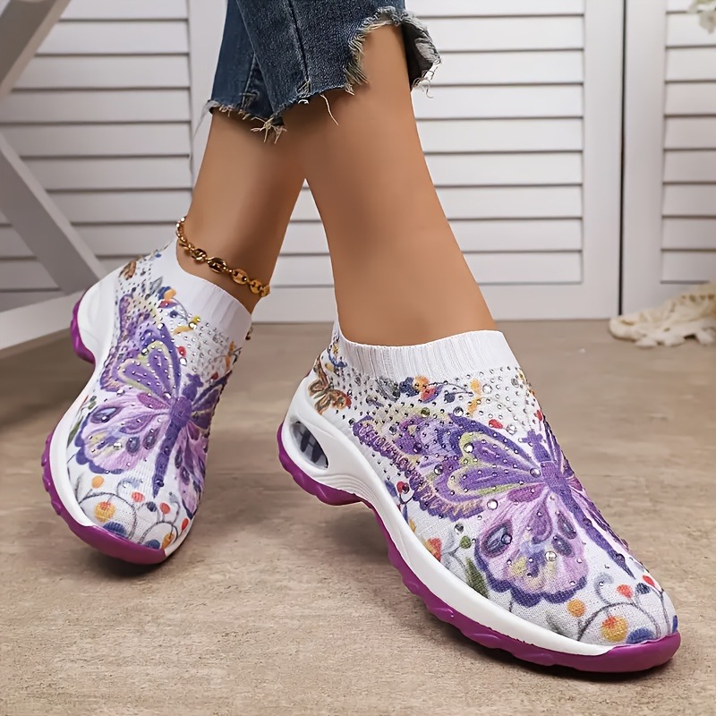Women's Butterfly Rhinestone S - Women Shoes For Walking avaliação e preço
